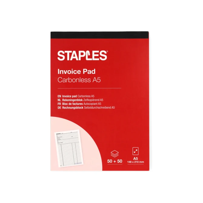 Staples Rekeningenblok Zelfkopiërend A5