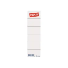 Staples Rugetiketten kort insteek Rugbreedte 50 mm 188 x 30 mm wit (pak 10 stuks) Staples Rugetiketten kort insteek Rugbreedte 50 mm 188 x 30 mm wit (pak 10 stuks)