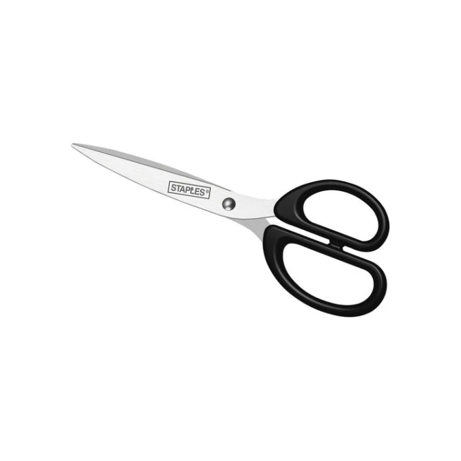 Staples Schaar RVS met kunststof greep 180 mm 7 inch Asymmetrisch