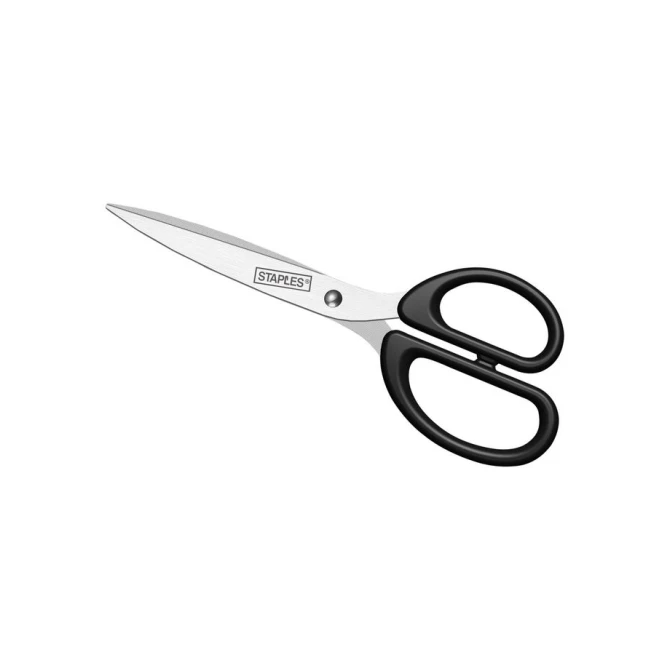 Staples Schaar RVS met kunststof greep 210 mm 8 inch Asymmetrisch