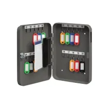 Staples Sleutelkast donkergrijs 20 haken b 250 x h 180 x d 45 mm Staples Sleutelkast donkergrijs 20 haken b 250 x h 180 x d 45 mm