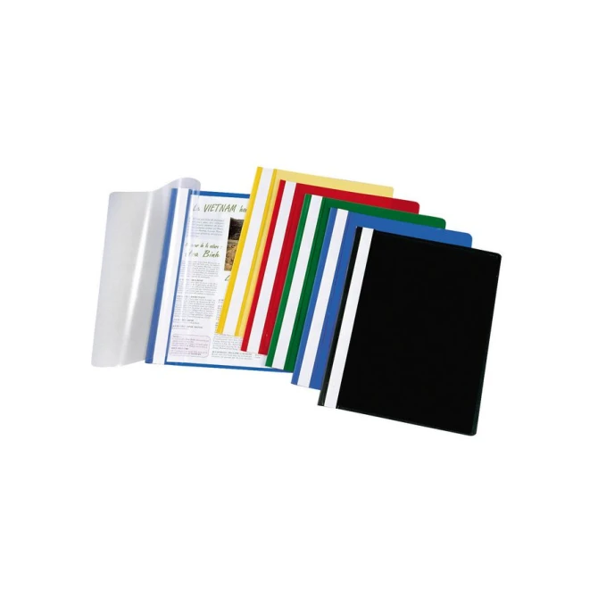 Staples Standaard Snelhechtmap A4 PP 30 vel Geel (pak 10 stuks)