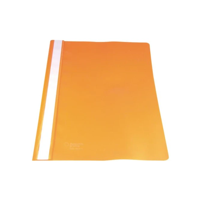 Staples Standaard Snelhechtmap A4 PP 30 vel Oranje (pak 10 stuks)