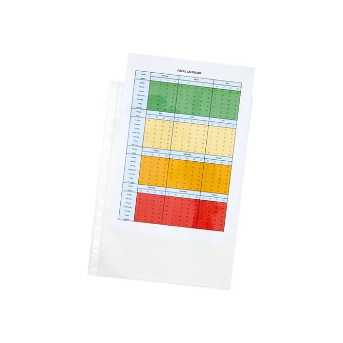 Staples Standard Plus A4+ Showtas PP 80 micron 11-gaats Transparant (pak 100 stuks) Staples Standard Plus A4+ Showtas PP 80 micron 11-gaats Transparant (pak 100 stuks)