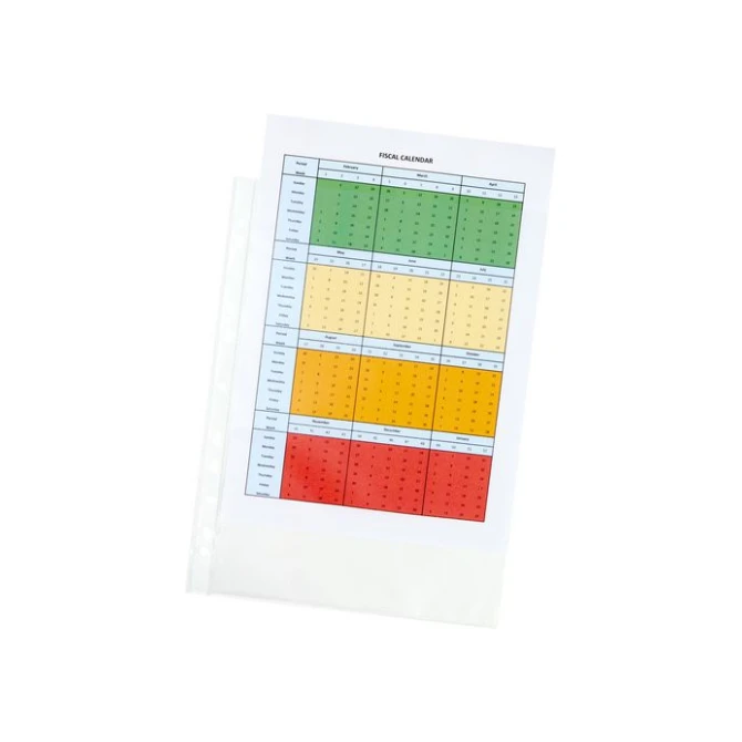 Staples Standard Plus A4 Showtas PP 65 micron 11-gaats Transparant (pak 25 stuks) Staples Standard Plus A4 Showtas PP 65 micron 11-gaats Transparant (pak 25 stuks)