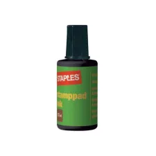 Staples Stempelinkt Zwart (fles 27 milliliter)