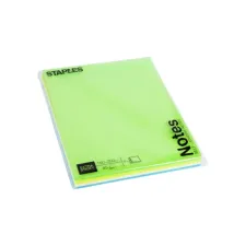 Staples Super Sticky Zelfklevend Notitieblok 150 x 203 mm Assortiment (pak 4 x 45 vel)