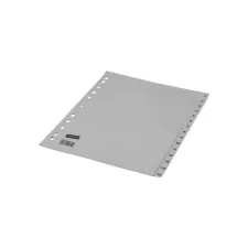 Staples Tabbladen grijs kunststof 11 rings A4 bedrukte tabs 1-15 (set 15 vel)
