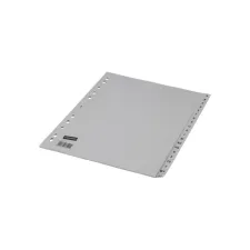 Staples Tabbladen grijs kunststof 11 rings A4 bedrukte tabs A-Z