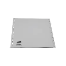 Staples Tabbladen grijs kunststof 23 rings A4 bedrukte tabs 1-12 (set 12 vel)