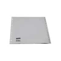 Staples Tabbladen grijs kunststof 23 rings A4 bedrukte tabs januari-december (set 12 vel)
