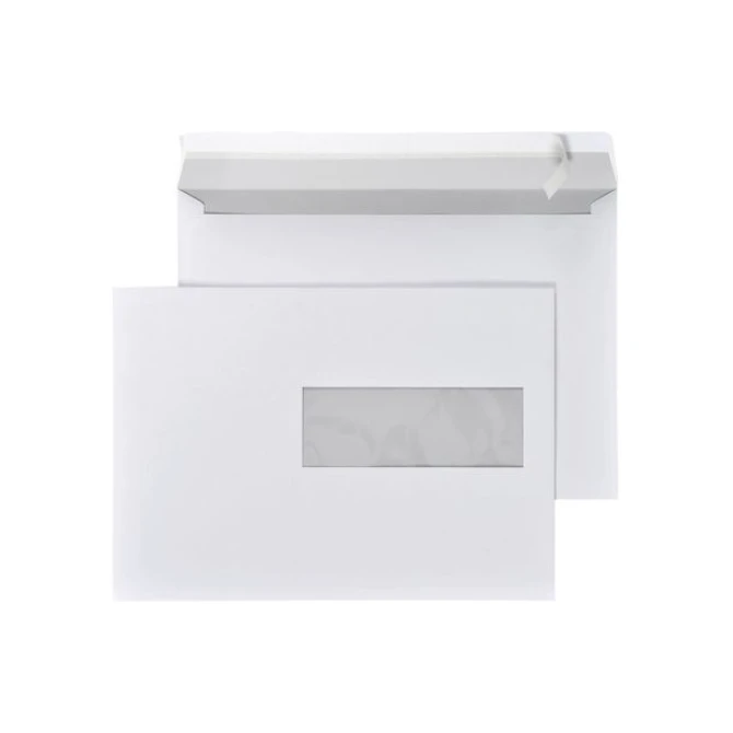 Staples Venster envelop Peel & Seal klep EA5 EA5 156 x 220 mm 80 g/m² venster rechts (doos 500 stuks) Staples Venster envelop Peel & Seal klep EA5 EA5 156 x 220 mm 80 g/m² venster rechts (doos 500 stuks)