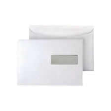Staples Venster envelop gegomde klep C5 162 x 229 mm 80 g/m² venster rechts (pak 500 stuks)
