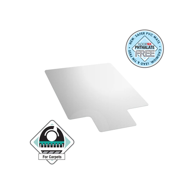 Staples Vloermat Voor Tapijt Met Lip PVC 1200 x 900 mm Staples Vloermat Voor Tapijt Met Lip PVC 1200 x 900 mm