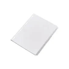 Staples Voorbedrukt tabblad karton 31-delig A4 wit (set 31 vel)