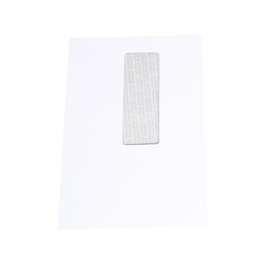 Staples Zakelijke envelop A5 156 x 220 mm met venster zelfklevend papier wit (pak 100 stuks)