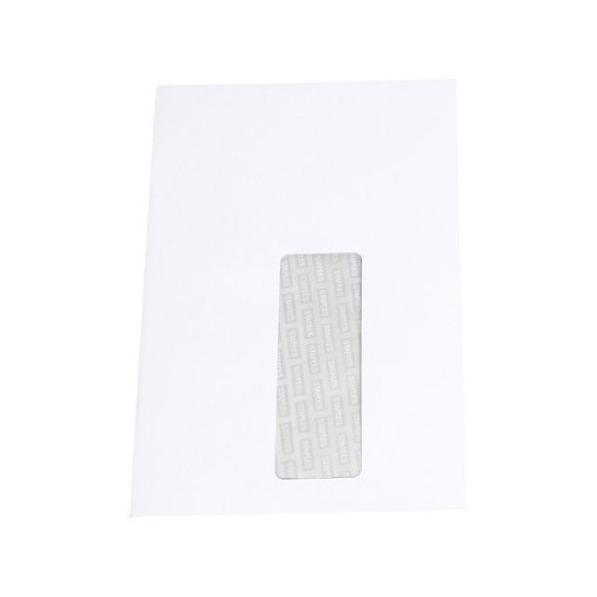 Staples Zakelijke envelop A5 220 x 156 mm met venster zelfklevend wit (pak 100 stuks)