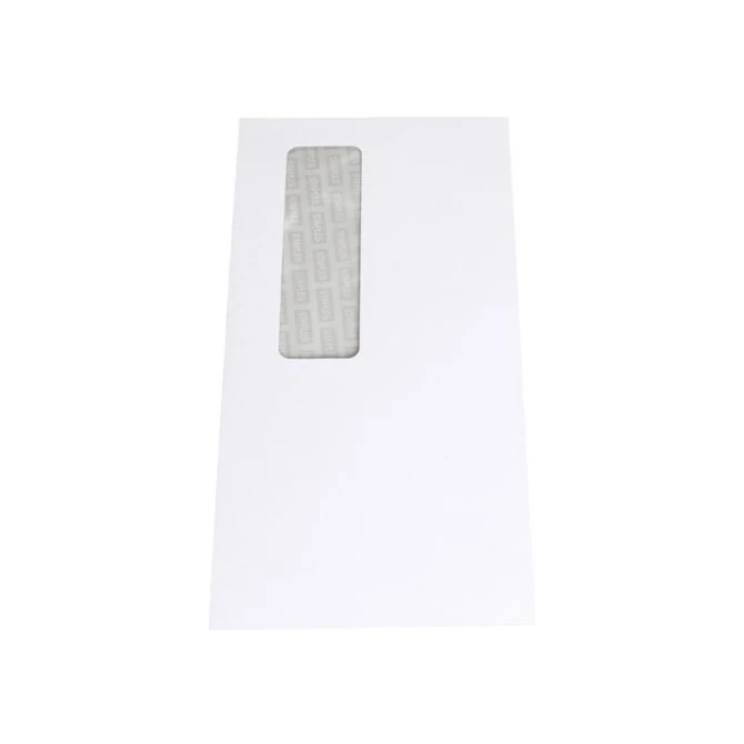 Staples Zakelijke envelop internationaal DL 110 x 220 mm met venster zelfklevend papier wit (pak 100 stuks)