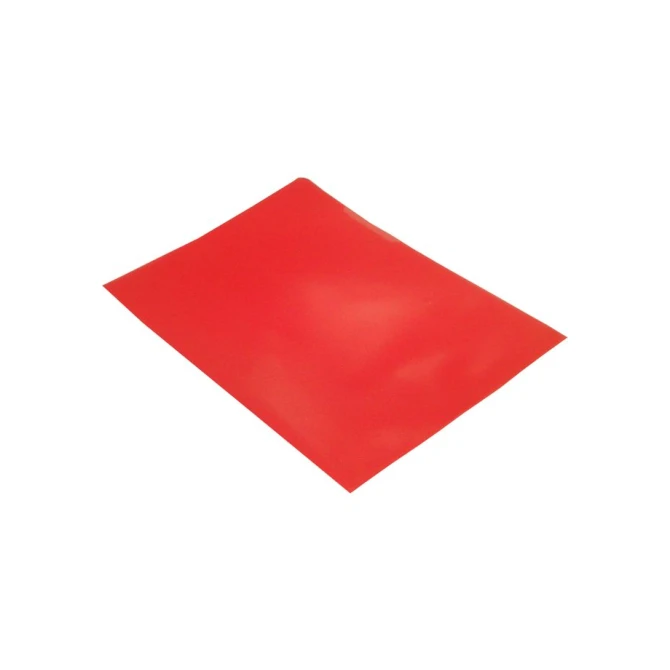 Staples Zichtmap L-Model A4 Generfd PP 012 mm Rood (pak 100 stuks)