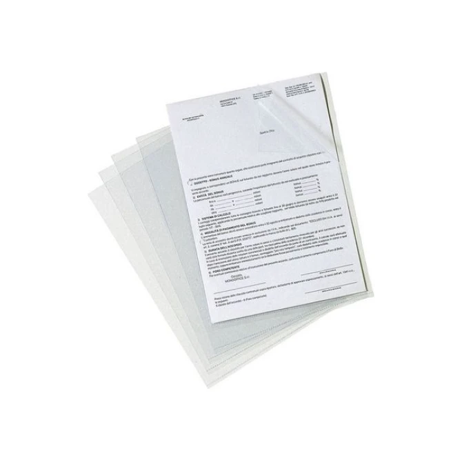 Staples Zichtmap L-Model A4 Generfd PP 80 micron Transparant (pak 100 stuks)