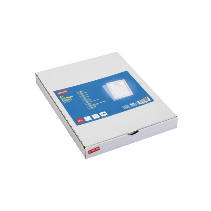 Staples Zichtmap L-Model A4 PP 012 mm Transparant (doos 100 stuks)
