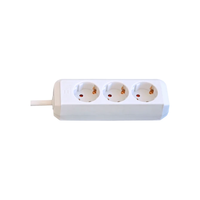 Stekkerdoos 3-voudig wit 3m Stekkerdoos 3-voudig wit 3m