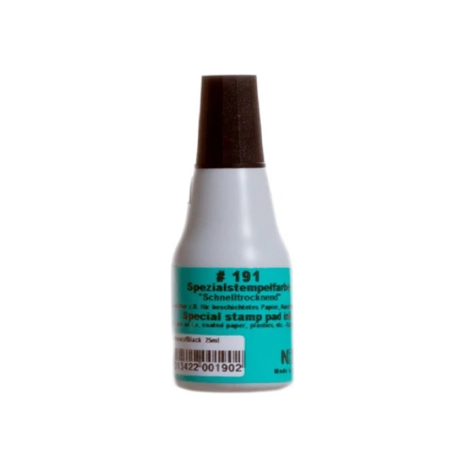 Stempelinkt Noris 191 perm zwart/25ml