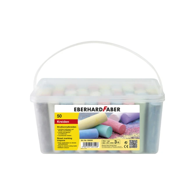 Stoepkrijt EF rond assorti (100 stuks)