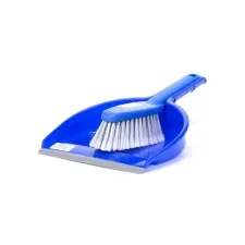 Stoffer en Blik Set PVC Plastic Blauw