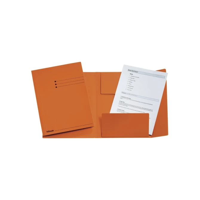 Esselte Stofklepmap A4 oranje/pk50