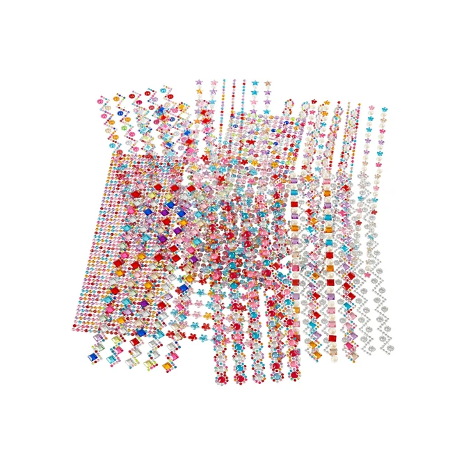 Creotime Strassteen D2-10mm 27x9cm variatie/pk12v (pak 12 vel)