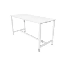 Stretto Basic Statafel 180 x 80 cm Wit Aluminium