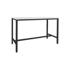 Schaffenburg Stretto Basic Statafel. 180 x 80 cm. Wit. Zwart