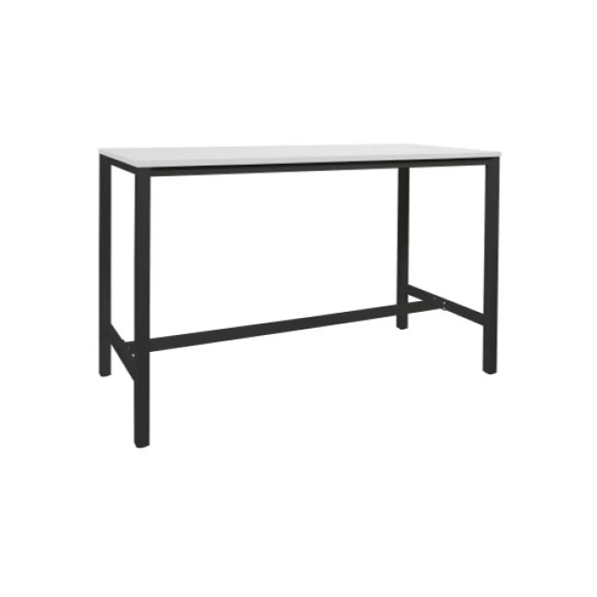 Schaffenburg Stretto Basic Statafel. 180 x 80 cm. Wit. Zwart