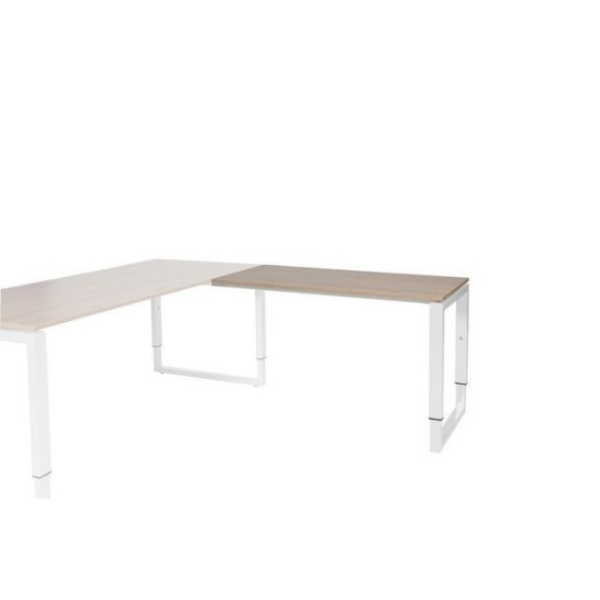 Stretto Plus Verstelbare Aanbouwtafel 120 x 60 cm Licht Kersen Wit