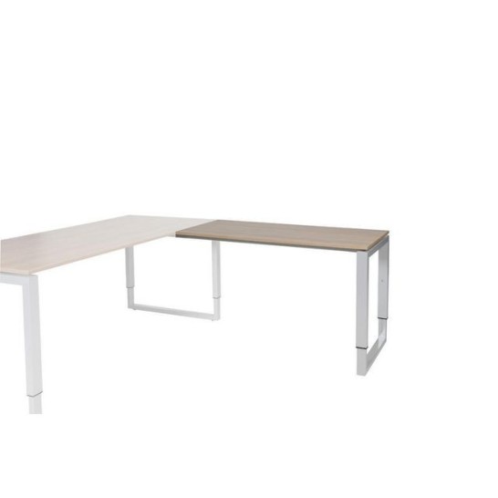 Stretto Plus Verstelbare Aanbouwtafel 120 x 60 cm Licht Kersen aluminium
