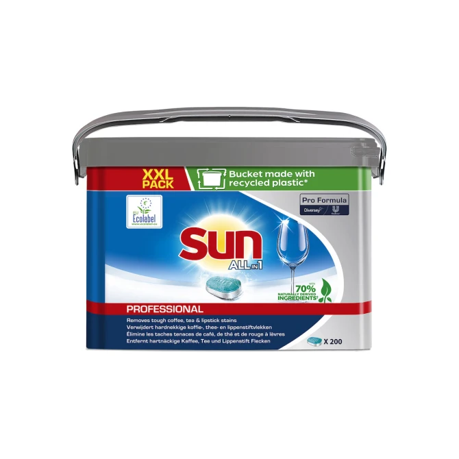 Sun All-In-One Vaatwastabletten (pak 200 stuks)