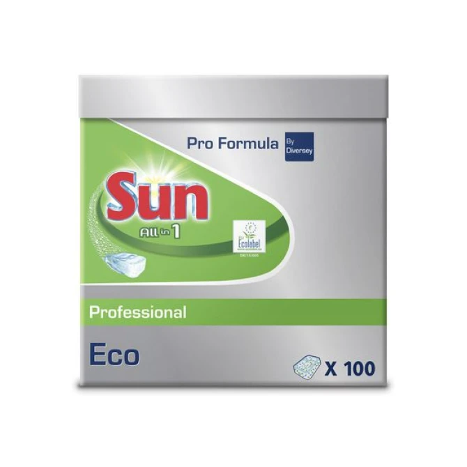 Sun Professional All-In-One Eco Vaatwastabletten (pak 100 stuks) Sun Professional All-In-One Eco Vaatwastabletten (pak 100 stuks)