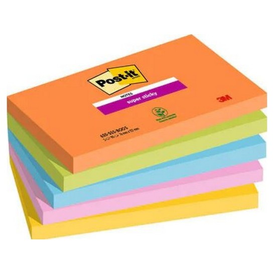 Super Sticky POST-IT Notes Boost Colour Collection 76 x 127 mm