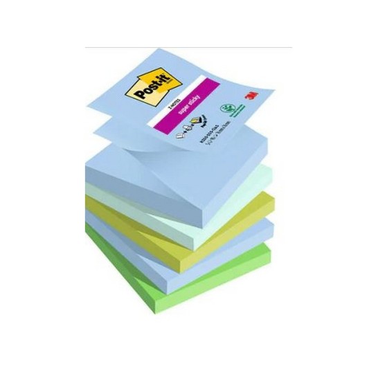 Super Sticky Z-POST-IT Notes Oasis Colour Collection 76 x 76 mm