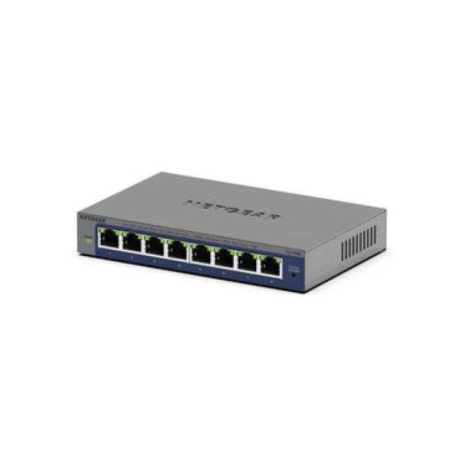 NETGEAR GS108Ev4 Switch Unmanaged L2/L3 Gigabit Ethernet (10/100/1000) Grijs