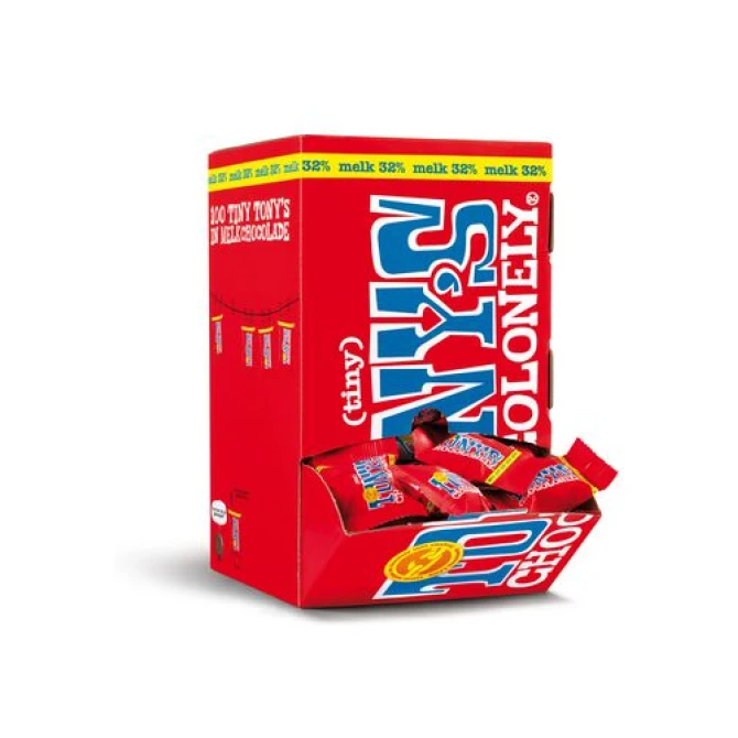 TONYS CHOCOLONELY® Tiny Tonys Melk Chocolade 900 gram (pak 900 gram) TONYS CHOCOLONELY® Tiny Tonys Melk Chocolade 900 gram (pak 900 gram)