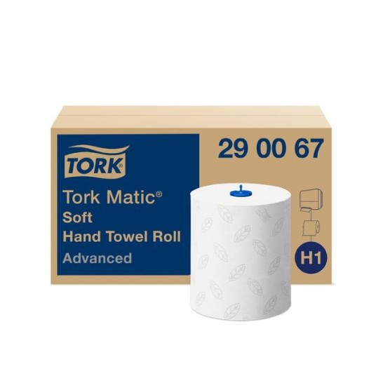 TORK Advanced H1 Handdoekrol Met Huls 2-Laags Wit (pak 6 x 150 meter)
