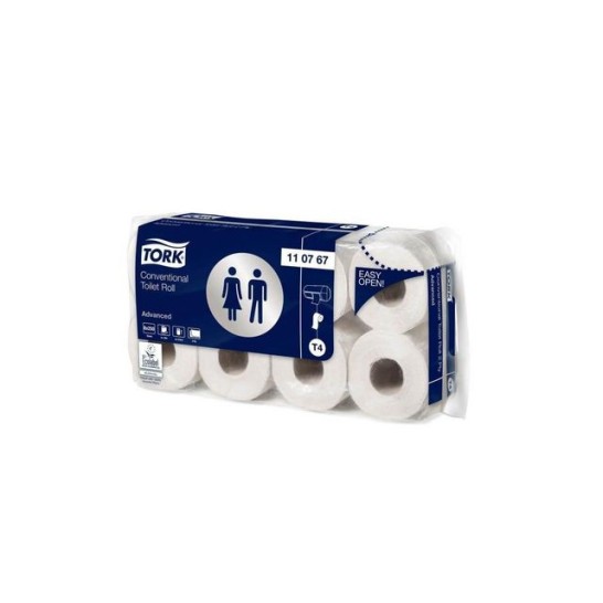 TORK Conventional Advanced Toiletpapier 2-laags 250 vel Wit (doos 8 x 8 stuk)