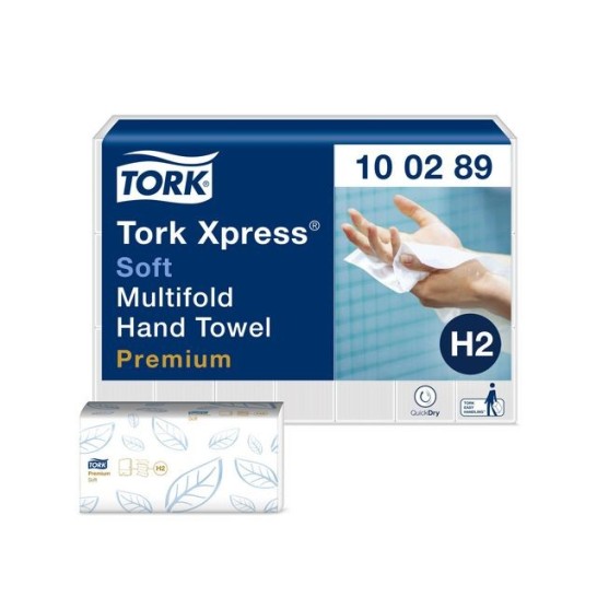 TORK Premium Handdoeken Zacht Interfold 2-laags 212 x 255 cm Wit (pak 3150 stuks)