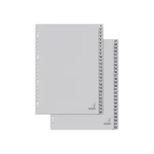 Tabblad A4 23R karton 1-52 grijs/set52 Tabblad A4 23R karton 1-52 grijs/set52