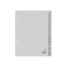 Tabblad A5 17R PP A-Z grijs/set20 Tabblad A5 17R PP A-Z grijs/set20