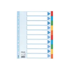Tabblad ESSELTE 11r A4 karton 10 tab Tabblad ESSELTE 11r A4 karton 10 tab