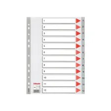 Tabblad ESSELTE A4 11r 1-12 PP grs Tabblad ESSELTE A4 11r 1-12 PP grs