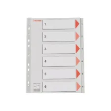 Tabblad ESSELTE A4 11r 1-6 PP grs Tabblad ESSELTE A4 11r 1-6 PP grs